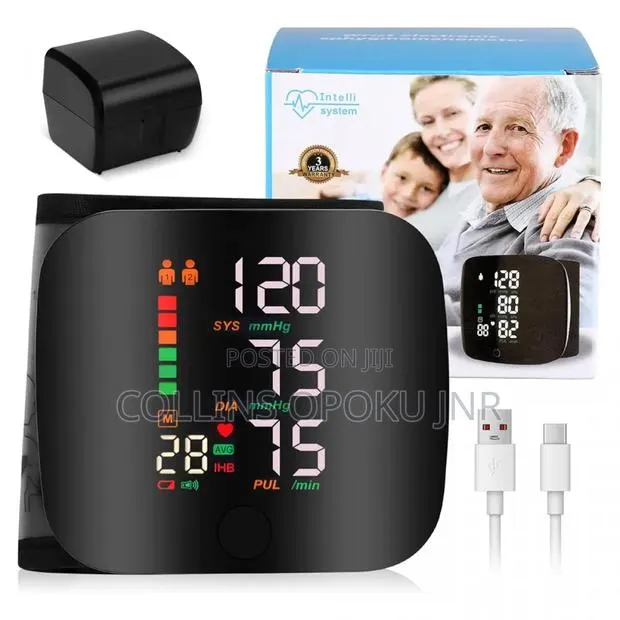 Rechargeable Digital Wrist Blood Pressure Monitor Voice Heart Rate · Photo 1