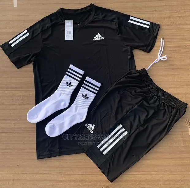 Adidas Black and White Socks · Photo 1