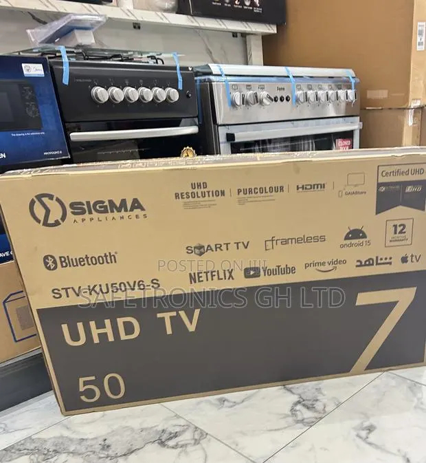 Ultra Modern Led Uhd Smart Sigma 50” (Sig-Ku50v6-S) Electric Tv · Photo 1