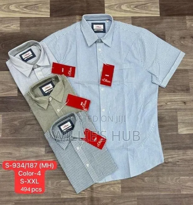 Slim Fit Short Sleeve Shirts · Photo 1