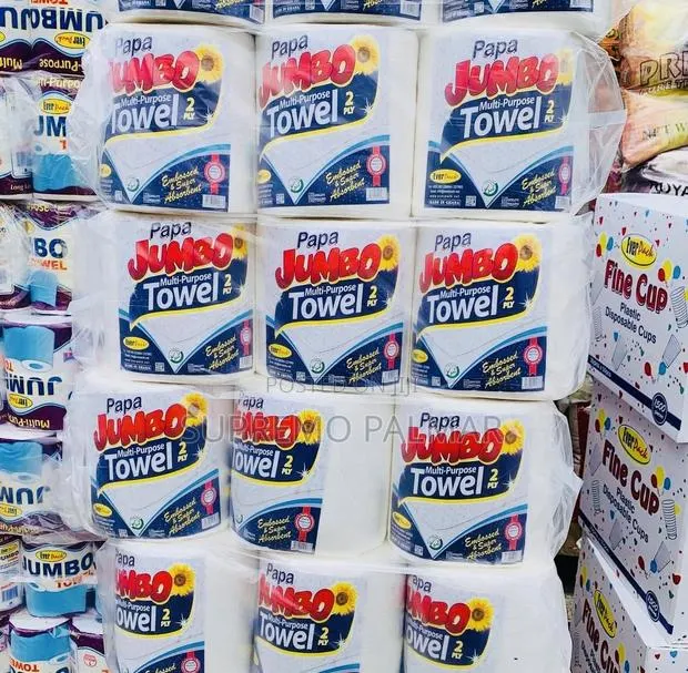 Papa Jumbo Kitchen Paper Towel, 6 Rolls/Pack · Photo 1