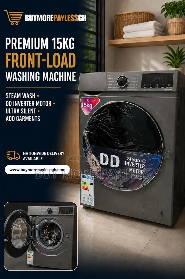 Front-Loading 15kg Fully Automatic Washing Machine · Photo 1