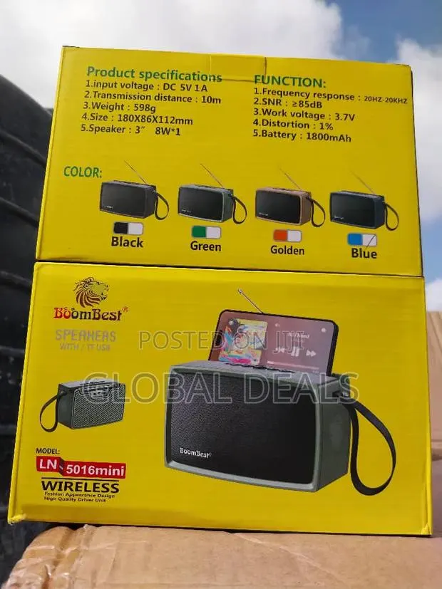 BoomBest Wireless Speaker - Portable Bluetooth Speaker - Phone Holder · Photo 1