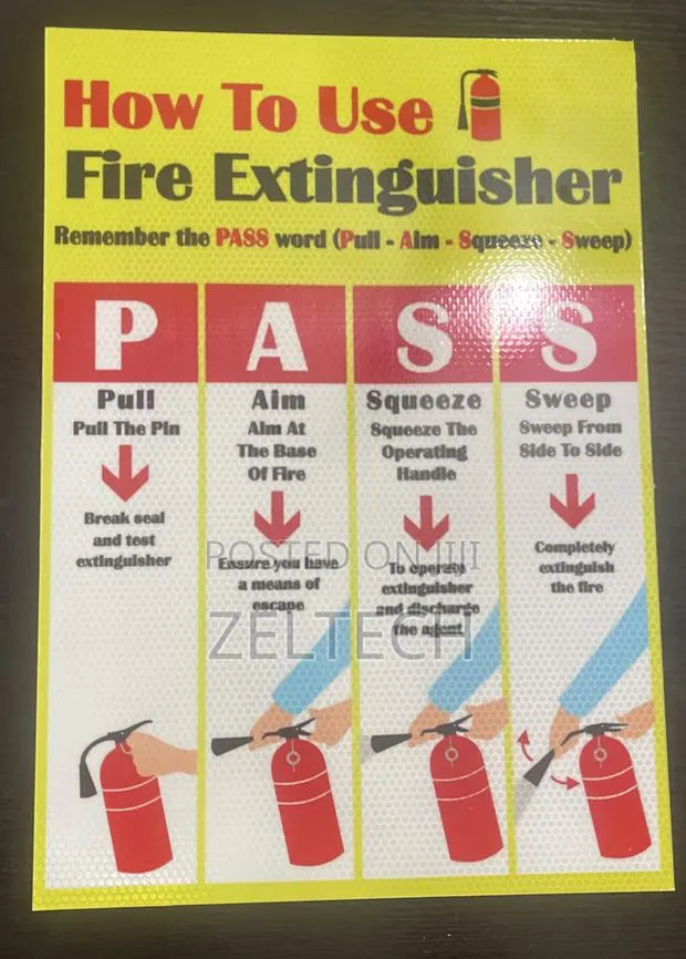 Fire Action Sign · Photo 1