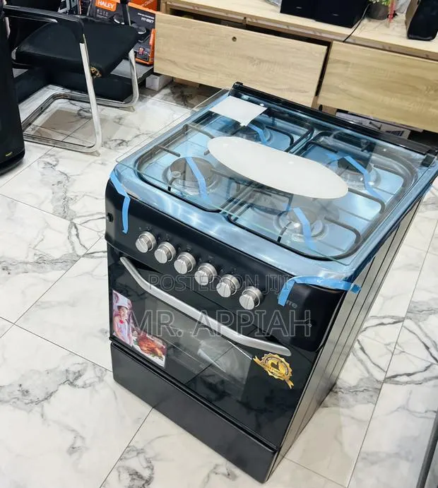Check Out Adorable Ferre 60x60cm Glass Lid 4 Gas Burner(Black)New Line · Photo 1