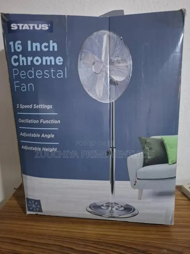 Status 16 Inch Chrome Metal Standing Fan From Uk · Photo 1