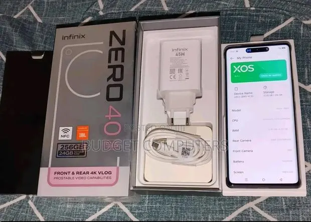 New Infinix Zero 40 4G 256 GB Black · Photo 1