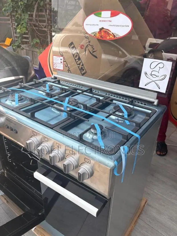 Mediatech 60x90 Grey Gas Cooker Smart Cooking for Everyday Use · Photo 1
