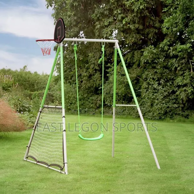 Swing 3 in 1 Basketball Hoop Football Goal Seesaw Net · Photo 1
