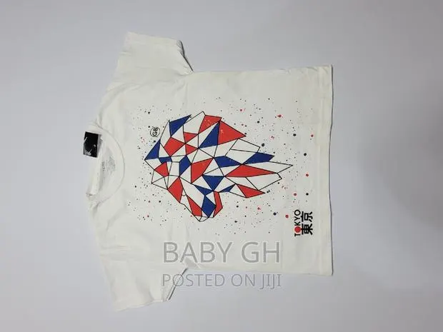 White Round Neck Boys Shirt · Photo 1