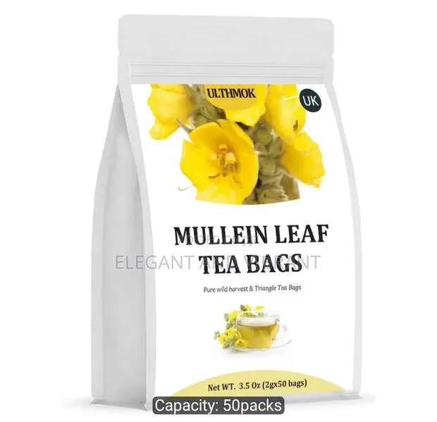 Mullein Leaf Tea Bags, Mullein Flower Leves Stems,Supports Breathing · Photo 1