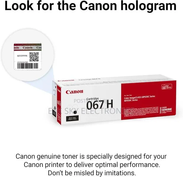 Canon 067 Black Original Toner Cartridge · Photo 1
