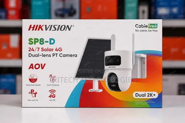 Hikvision Ds-2cfsp8-D/4g 4+4mp 24/7 Solar 4g Dual-Lens Pt Camera · Photo 1