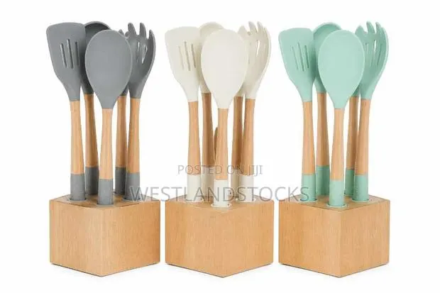 5 Piece Silicone Utensil Set -With 464°F Heat Resistanceance · Photo 1