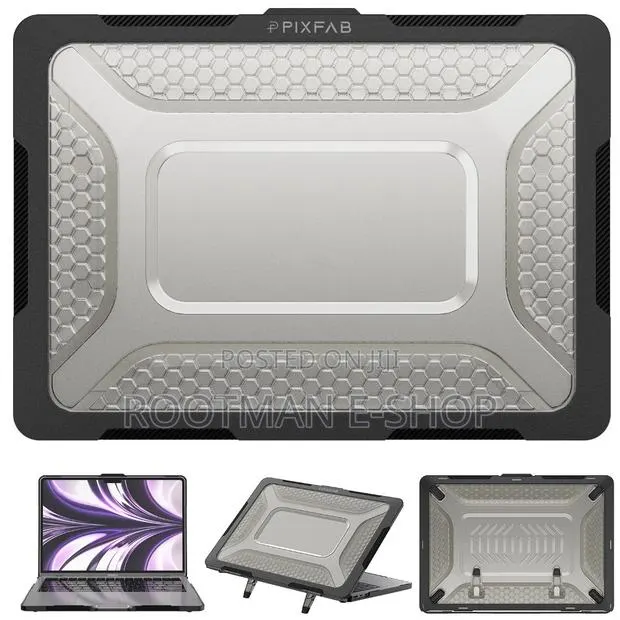 Honeycomb Kickstand Tpu Bumper Hard Shell Cover for Macbook Air Pro · Photo 1