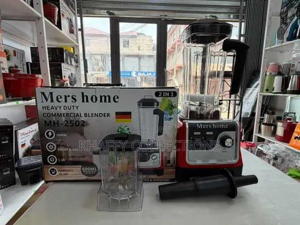 Mers Home Heavy Duty Commercial Blender MH-2502 - 3500W Red · Photo 1