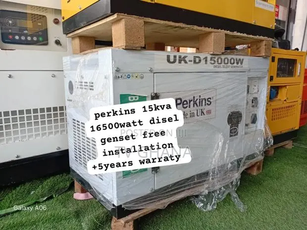Perkins 15kva Soundproof Diesel Generator – Remote Start Stop · Photo 1