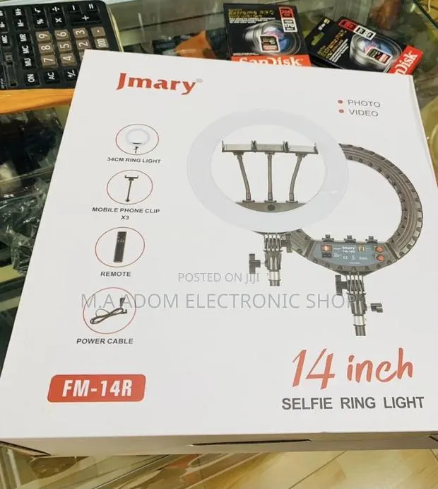 Energy Sufficient Jmary 14” Photo Video Selfie Ringlight. · Photo 1