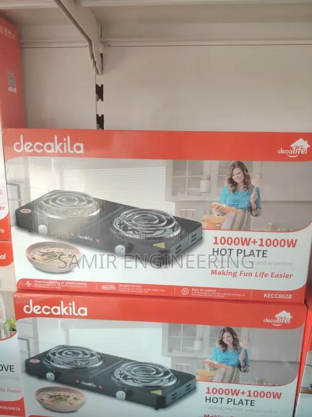 Decakila 2000w Double Hot Plate, · Photo 1