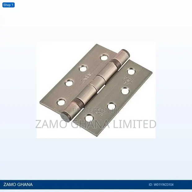 Fuxia Door Hinges 3.5x3 Inch X 2.5mm 2bb Ab Bronze - W01yw23104 · Photo 1