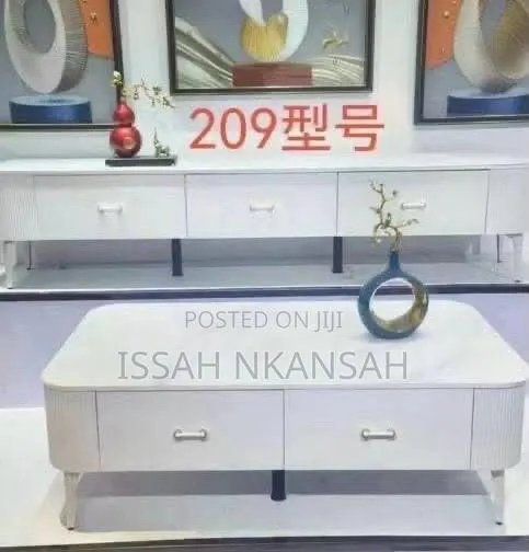 White Coffee and TV Stand · Photo 1