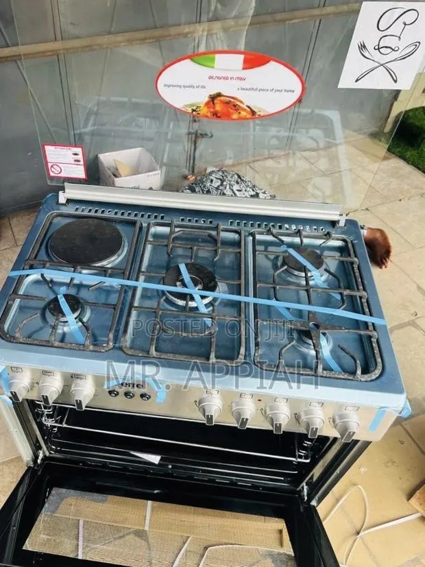 Super Adorable Ferre 4 Gas + 1 Electric Cooker(Glass Lid)Rotisserie.. · Photo 1