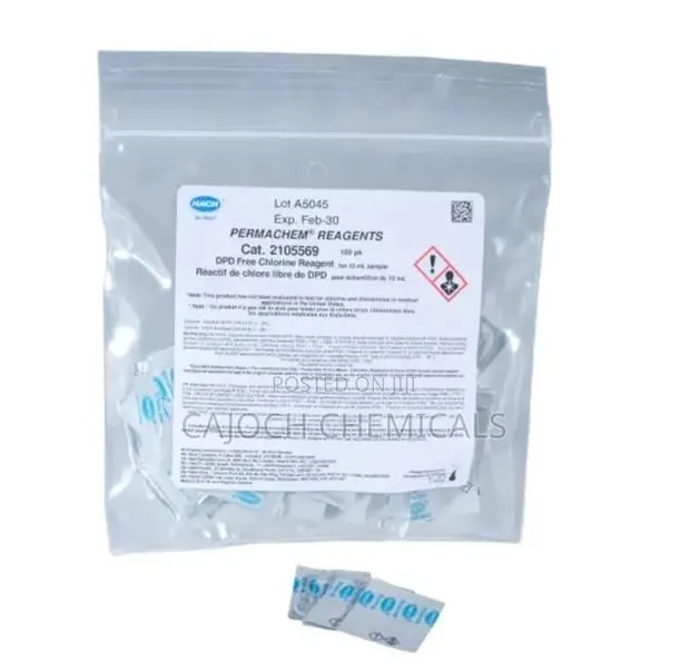 DPD Free Chlorine Reagent Powder Pillows, 10 Ml, Pk/100 · Photo 1