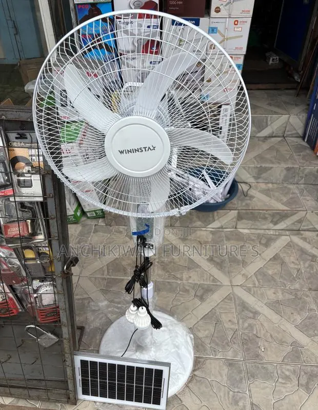 Wininstar Recheagerble Solar16inch Standing Fan Cash On Delivery · Photo 1