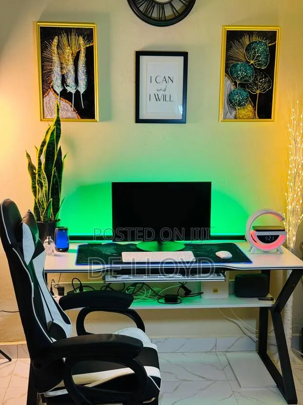 Multipurpose Table With Shelves And Keyboard Desk · Photo 7