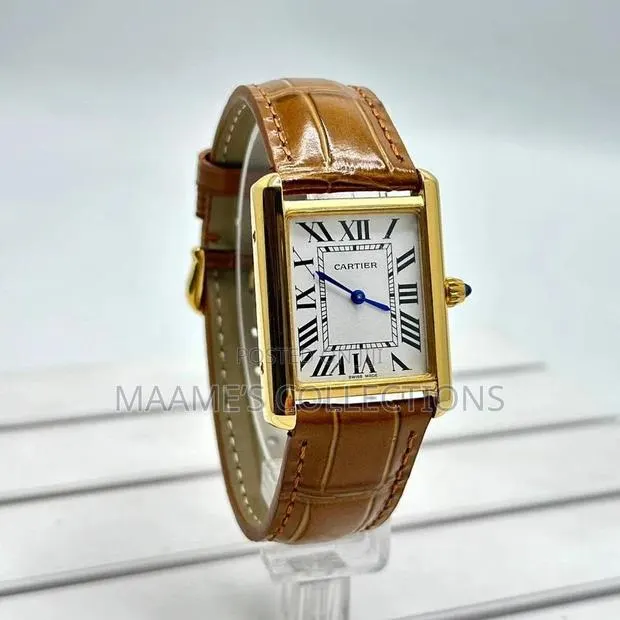 Cartier Tank Louis Style Leather Watch – Luxury Design · Photo 1