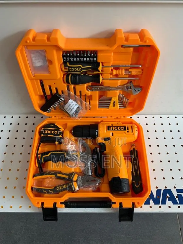 Ingco 89 PCS Tools Set With 12v Cordless Drill - Hkthp10891 · Photo 1