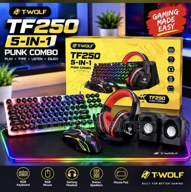 5in1 Wired Gaming Keyboard and Mouse Combo · Photo 2