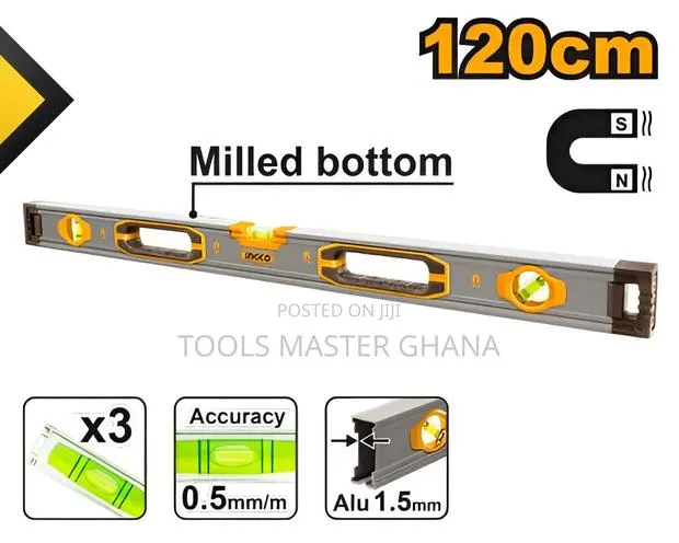 Spirit Level With Powerful Magnets - Hsl38120m · Photo 1