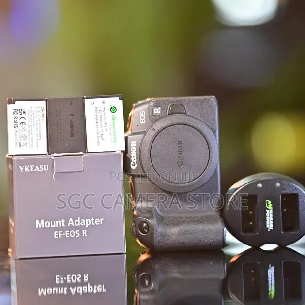 Canon Eos Rp + Adapter + Three Batteries + Dual Charger