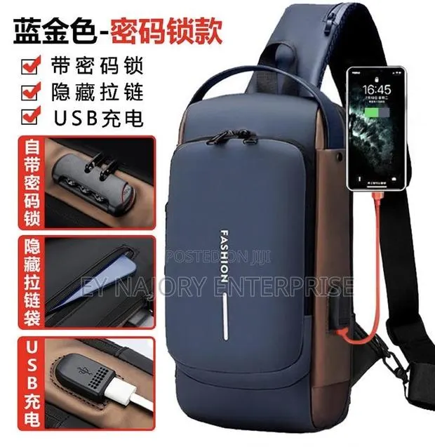 Anti-theft Men’S Crossbody Side Bag | Shoulder Chest Bag For Travel · Photo 1