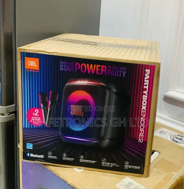 Partybox JBL Encore 2 Clear Sound Speaker With 2 Mics · Photo 1