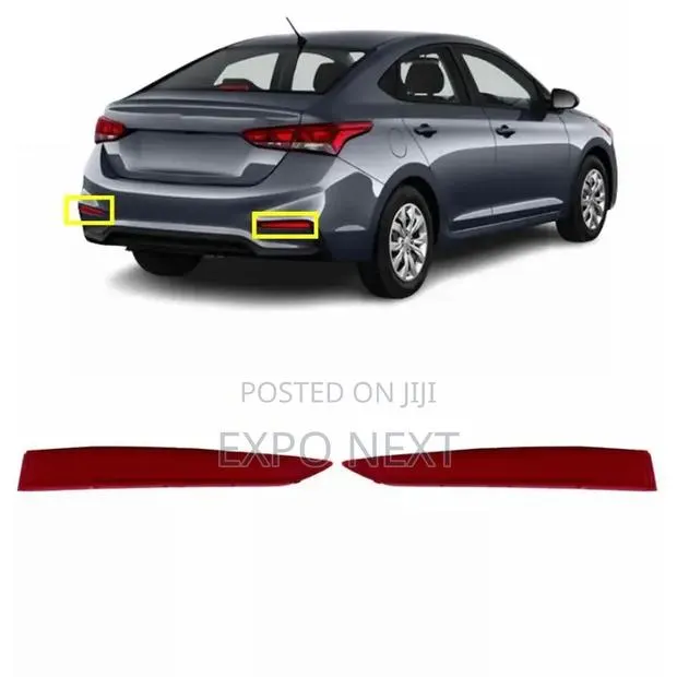 Reflector Bumper Left Right Red Reflector for Hyundai Accent 2018-2022 · Photo 1