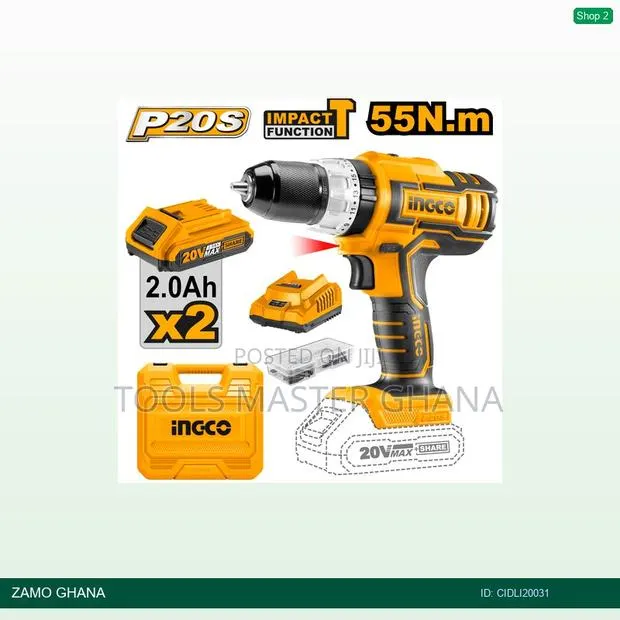 Cordless Drill 20v With - Cidli20031 · Photo 1