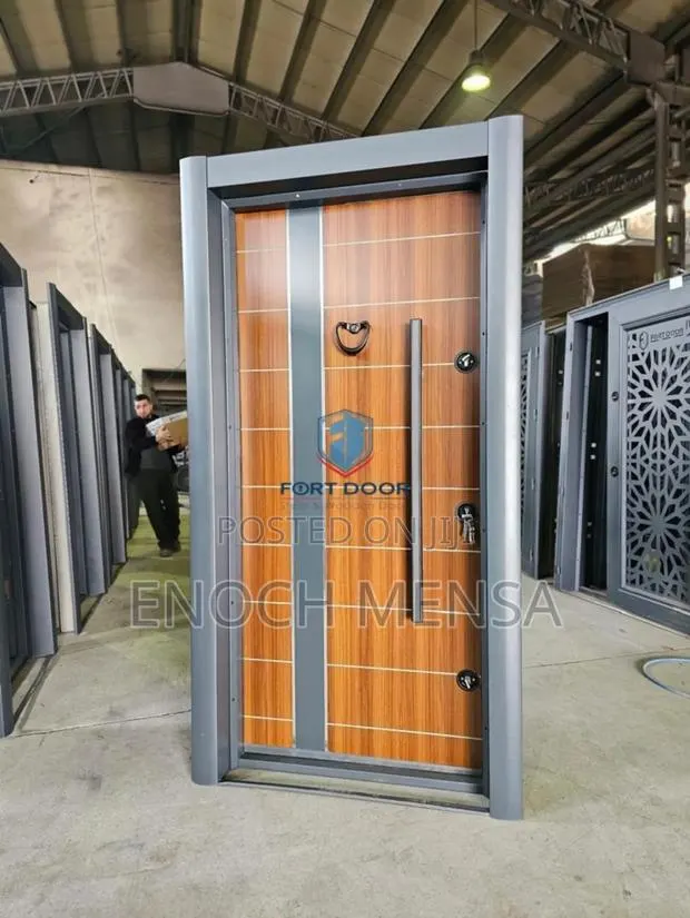 Modern Style MDF Solid Wooden Heavy Security Door. · Photo 1