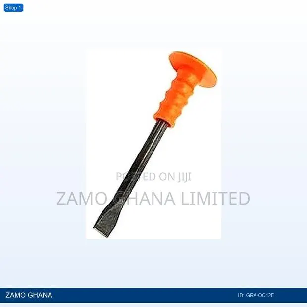Orange Chisel 12 Inch X 16mm Flat Stoning - Gra-Oc12f · Photo 1