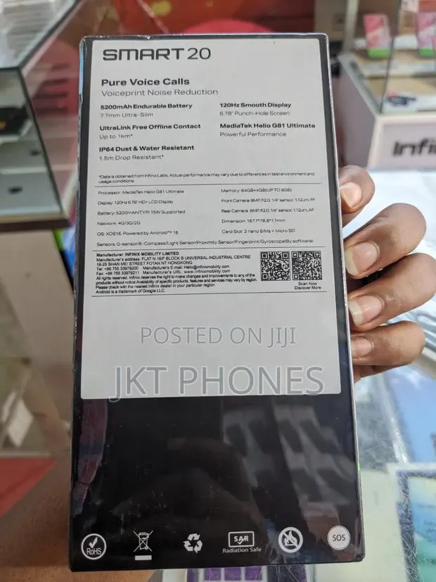 New Infinix Smart 20 64 GB Gray · Photo 1