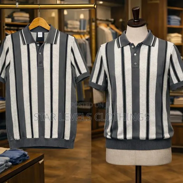 Heavy Striped Knitted Lacoste Shirts Available · Photo 1