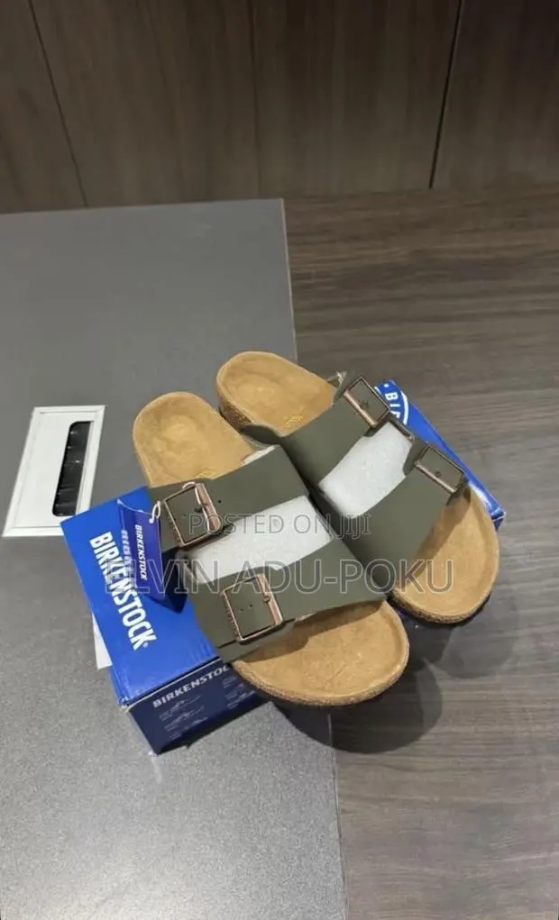 Arizona Birkenstock Two-Strap Sandals “ Olive Green”. · Photo 1