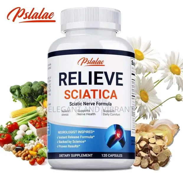 Relieve Sciatica120cap-Natural Nerve Formula,Pain Relief, Nerve Health · Photo 1