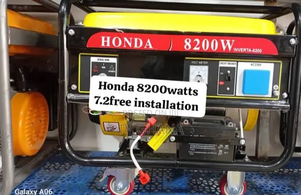 Fridge Fan Tv Done Honda 8200watts 7 2 Petrol Gen · Photo 1