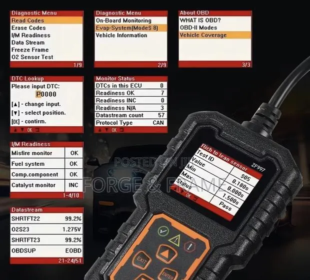 OBD II CAN Diagnostic Tool-Advanced Scanner for Car Engine Fault Codes · Photo 1