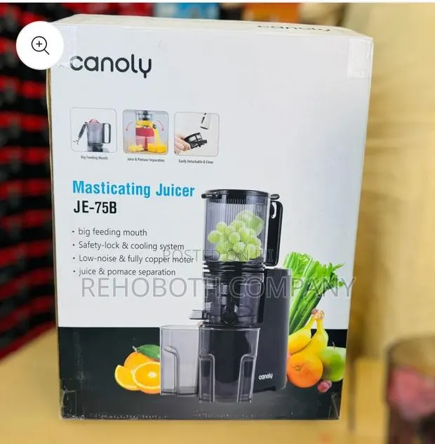 CANOLY UK Cold Press Juicer JE-75B (Slow Juicer, 250W) · Photo 1