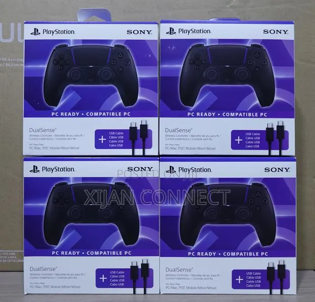 Sony PS5 DualSense Wireless Controller – Midnight Black + USB Cable · Photo 1