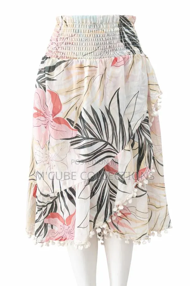 Tropical Pom-Pom Wrap Skirt · Photo 1
