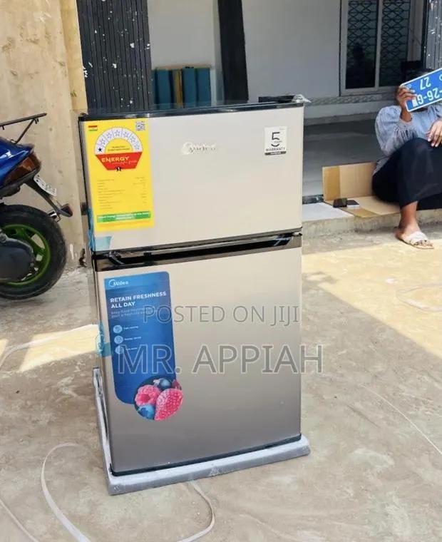 Authentic Midea 87l Double Door Table Top Refrigerator(Gray) · Photo 1